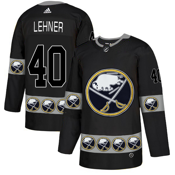2019 Men Buffalo Sabres #40 Lehner Black Adidas NHL jerseys